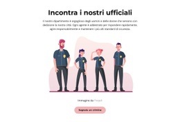 Incontra I Nostri Agenti Di Polizia - Modello HTML5 Gratuito