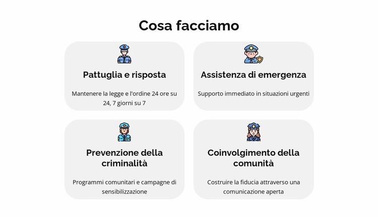 Segnala un reato online Modello
