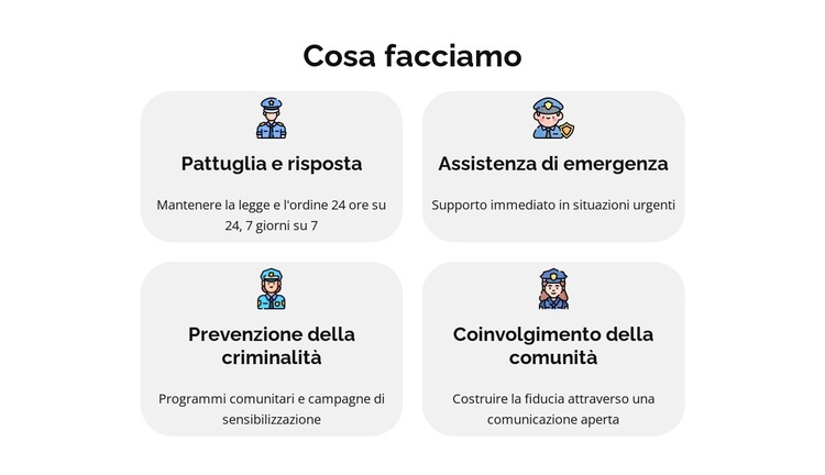Segnala un reato online Tema WordPress