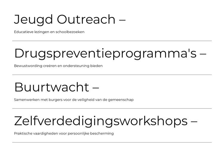 Noodhulp WordPress-thema