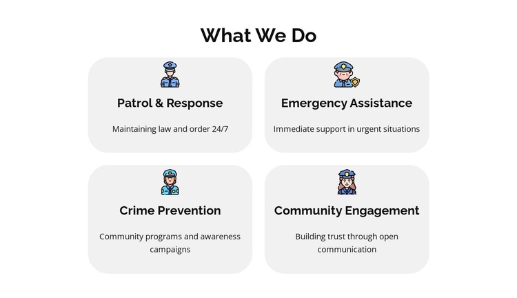 Report a Crime Online One Page Template