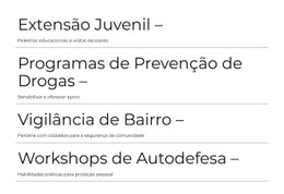 Assistência De Emergência Modelo De Página Única