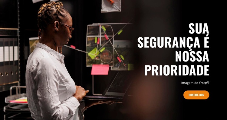 Patrulha e Resposta Modelo de site