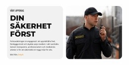 Din Säkerhet Är Vår Prioritet