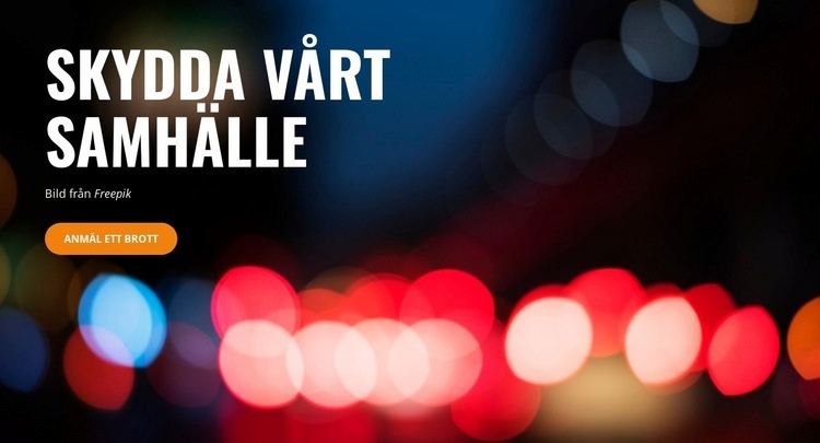 Tjänande och skydd HTML-mall