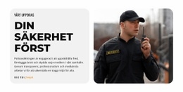 Din Säkerhet Är Vår Prioritet