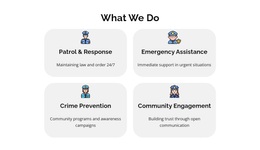 Report A Crime Online - Website Template