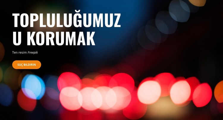 Hizmet Etmek ve Korumak HTML Şablonu