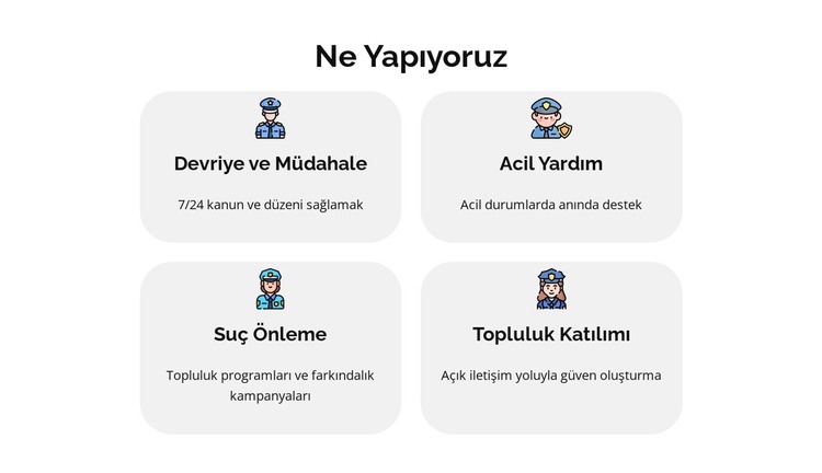 Suçu Çevrimiçi Bildirin HTML Şablonu