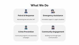 Report A Crime Online - Modern Homepage Design