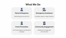 Report A Crime Online - Multi-Purpose Website Mockup
