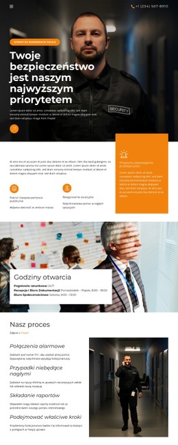 HTML5 Responsywny Dla Usługi Policji Społecznej