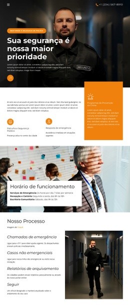 Serviços De Polícia Comunitária Modelo