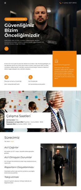 Toplum Polisi Hizmetleri Için Ücretsiz WordPress Teması