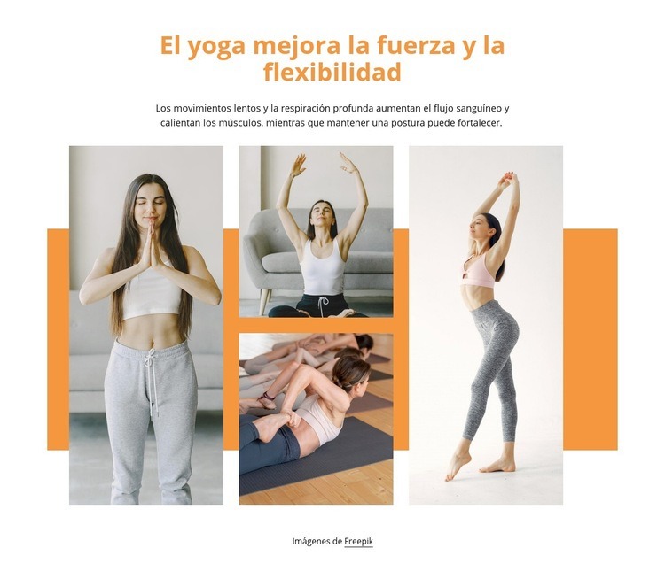 Fuerza y flexibilidad Diseño de páginas web