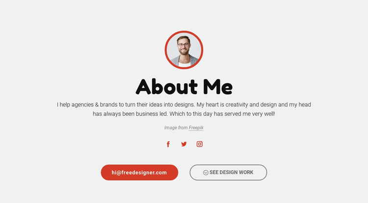 Define who you are Html Website Builder