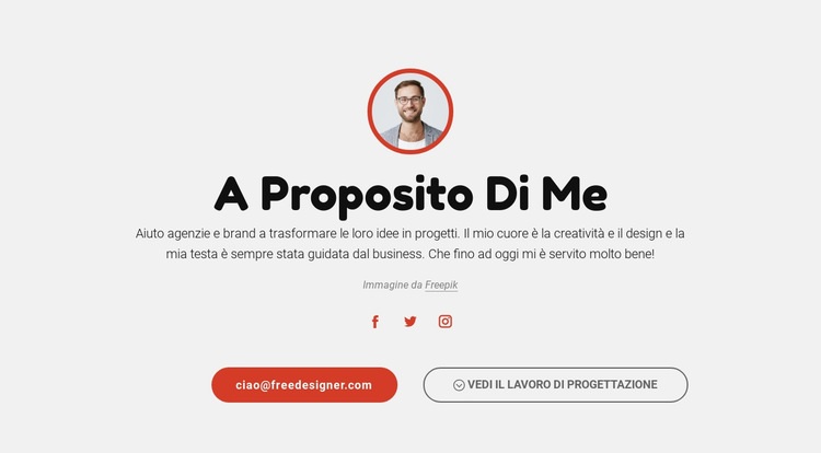 Definisci chi sei Mockup del sito web