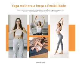 Força E Flexibilidade Modelo De Página Única