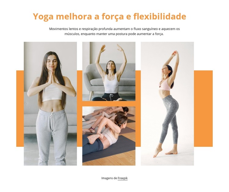 Força e flexibilidade Template CSS