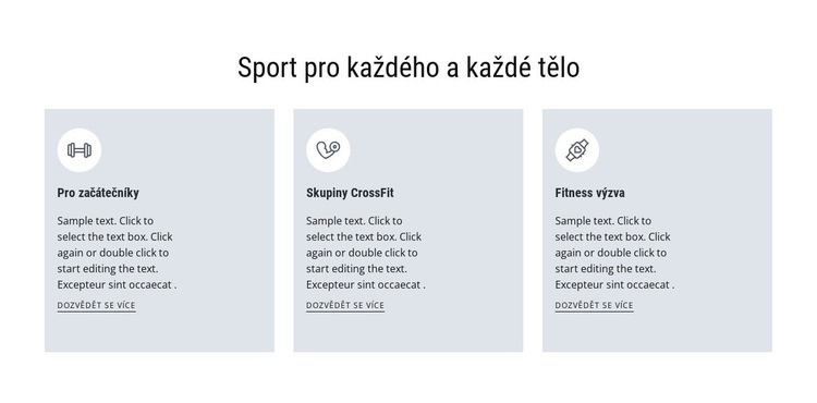 Sport pro všechny Šablona CSS