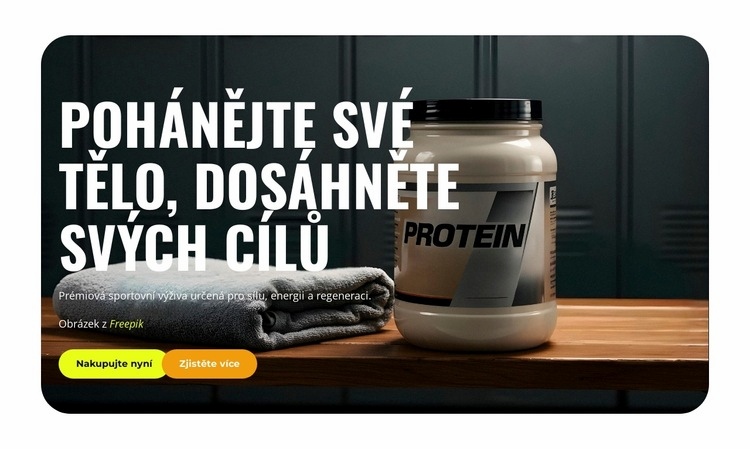Centrum sportovní výživy Šablona HTML