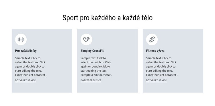 Sport pro všechny Šablona HTML
