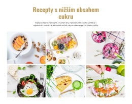 Rozvržení Webu Pro Oblíbené Recepty Na Chutné Jídlo
