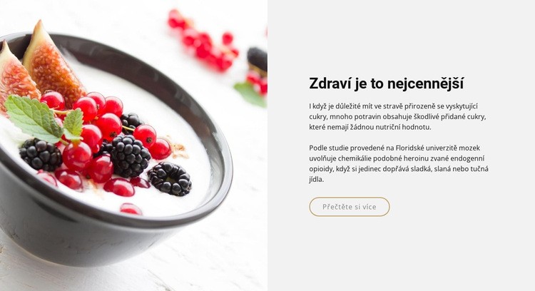 Získejte lahodná jídla Webový design
