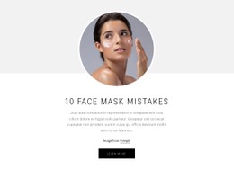 10 Face Mask Mistakes Simple CSS Template