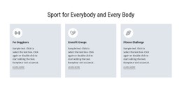 Sport For Everybody CSS Website Template