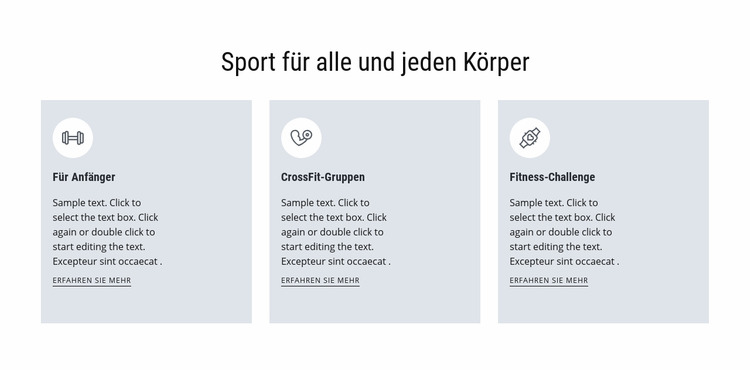 Sport für alle Joomla Vorlage