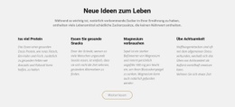 Ein Exklusives Website-Design Für Kreative Neue Ideen Zum Leben