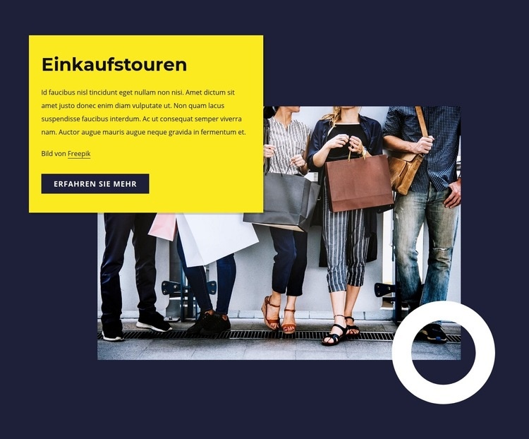 Einkaufstouren Website design