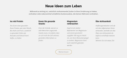 Kreative Neue Ideen Zum Leben – Responsive Website-Vorlage