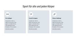 Sport Für Alle – Web-Vorlage