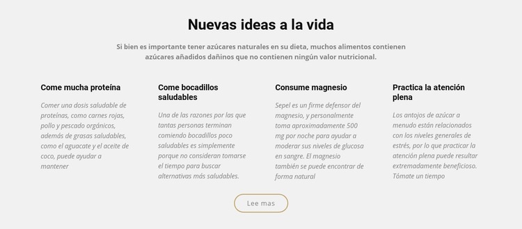 Nuevas ideas creativas a la vida Plantillas de creación de sitios web