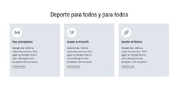 Deporte Para Todos Plantilla De Sitio Web CSS