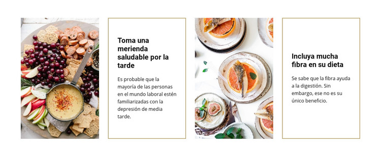 Planes dietéticos personalizados Plantilla HTML