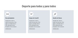 Deporte Para Todos: Plantilla HTML5 Moderna