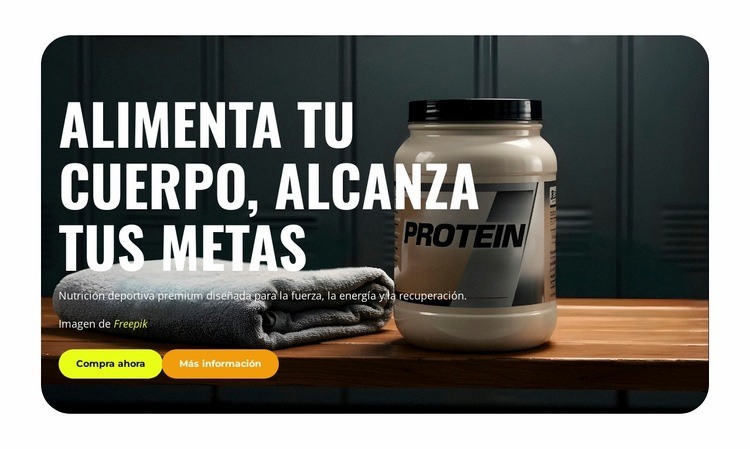 Centro de nutrición deportiva Plantilla