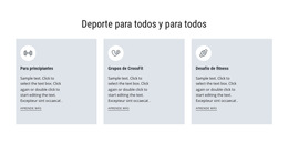 Deporte Para Todos - Plantilla Web