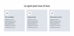 Créateur De Site Web Premium Pour Du Sport Pour Tous