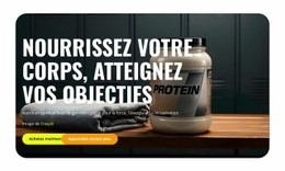 Centre De Nutrition Sportive Maquette De Site Web