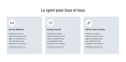 Du Sport Pour Tous Modèle De Site Web CSS