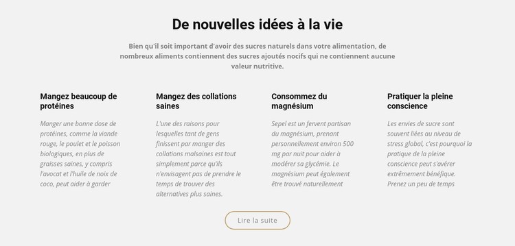 De nouvelles idées créatives à la vie Modèle CSS