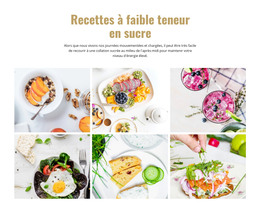 Recettes Savoureuses Préférées – Mise En Page HTML Du Site Web