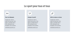 Page HTML Pour Du Sport Pour Tous