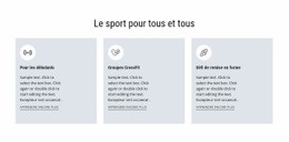 Du Sport Pour Tous - Modèle HTML5 Moderne