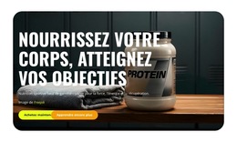 Centre De Nutrition Sportive Modèle De Site Web
