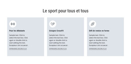 Du Sport Pour Tous - Modèle Web